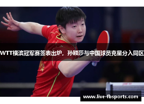 WTT横滨冠军赛签表出炉，孙颖莎与中国球员克星分入同区